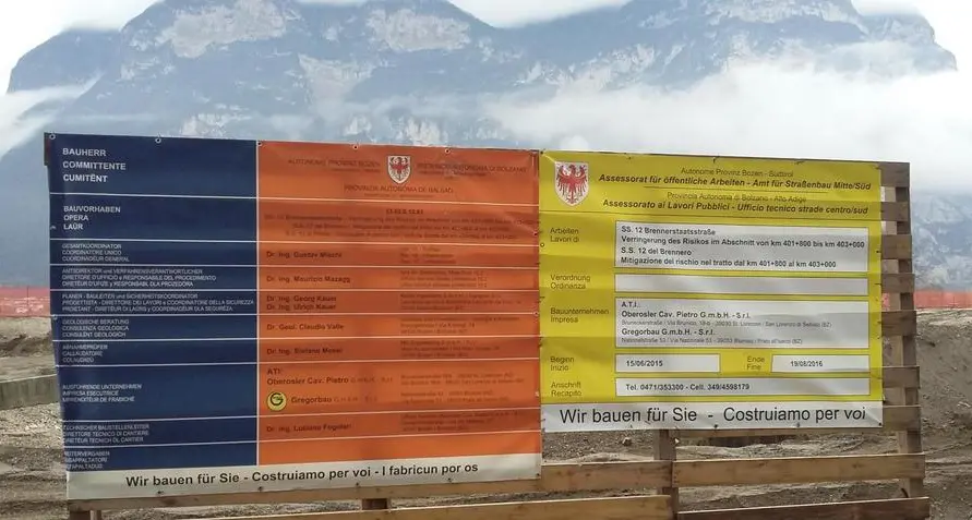 Ss12 a Salorno, «stoppati» i lavori dalla Provincia