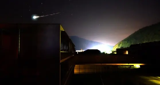 L'esperto: quella scia notturna era un \"bolide\"