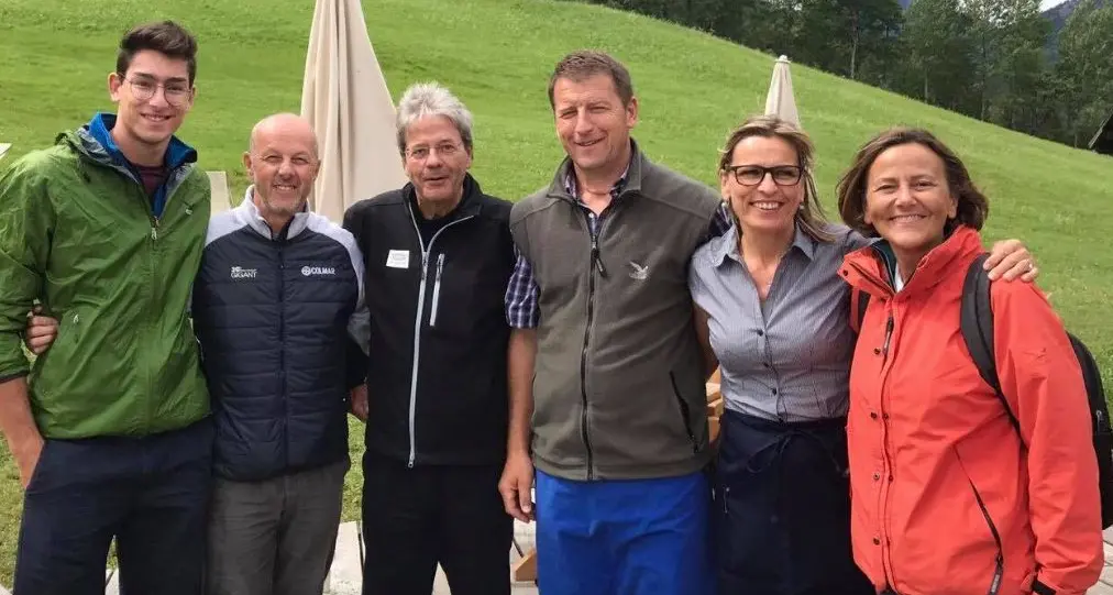 Val Badia, il premier Gentiloni al rifugio Utia-Paraciora