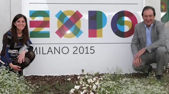 Il direttore generale Trettel ed il presidente di Marcialonga Corradini a Expo 2015