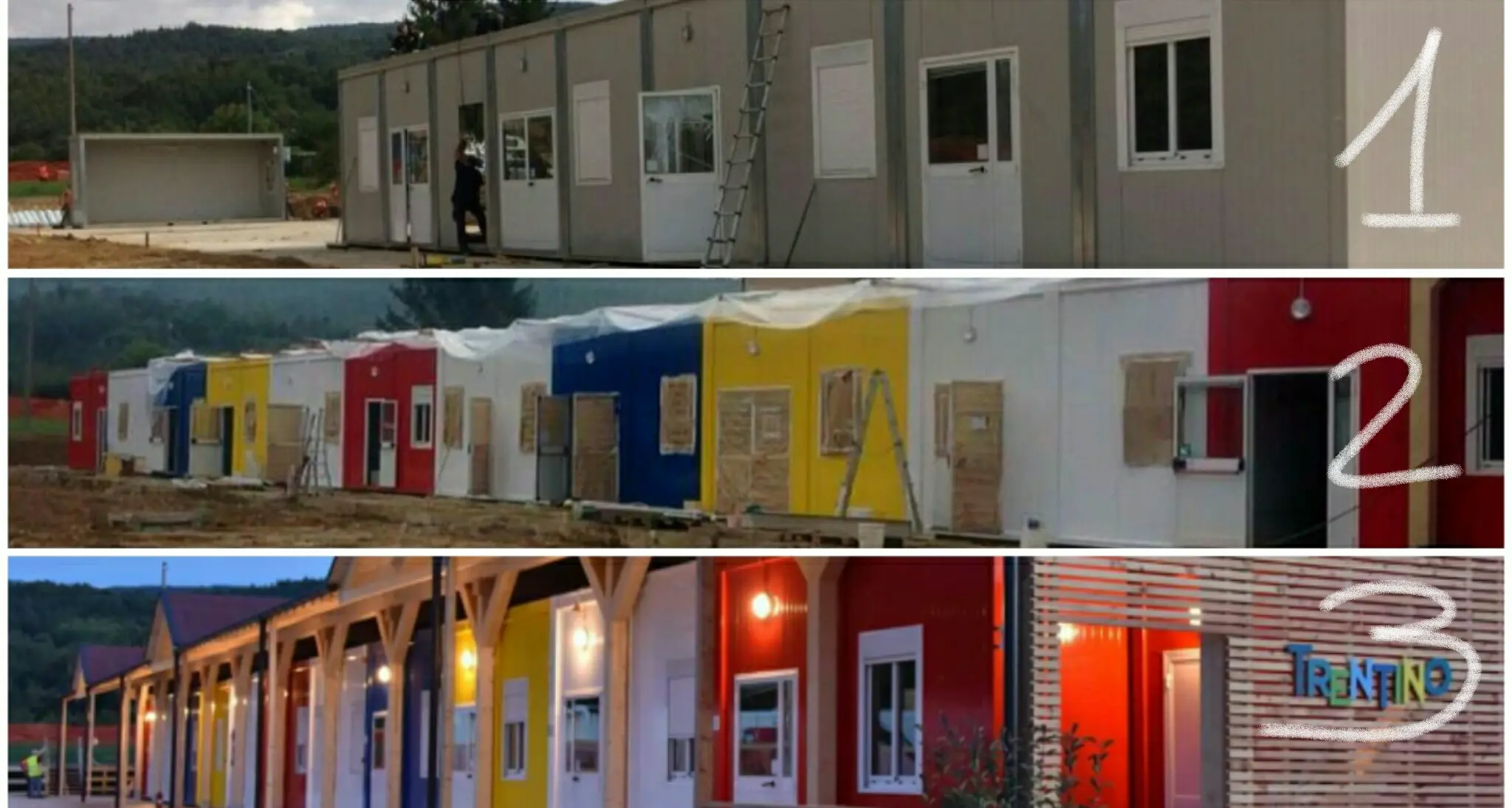 La scuola trentina? La vittoria del colore sul grigio delle macerie