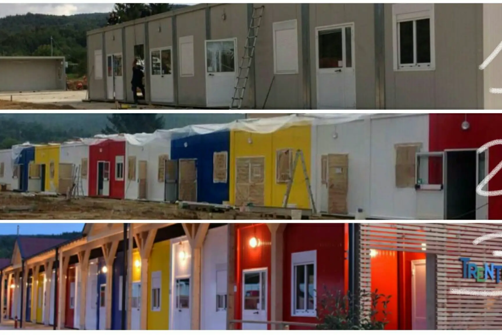 La scuola trentina? La vittoria del colore sul grigio delle macerie