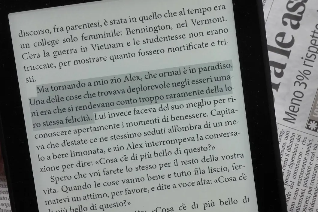 Quando siete felici fateci caso (disse lo zio di Vonnegut)