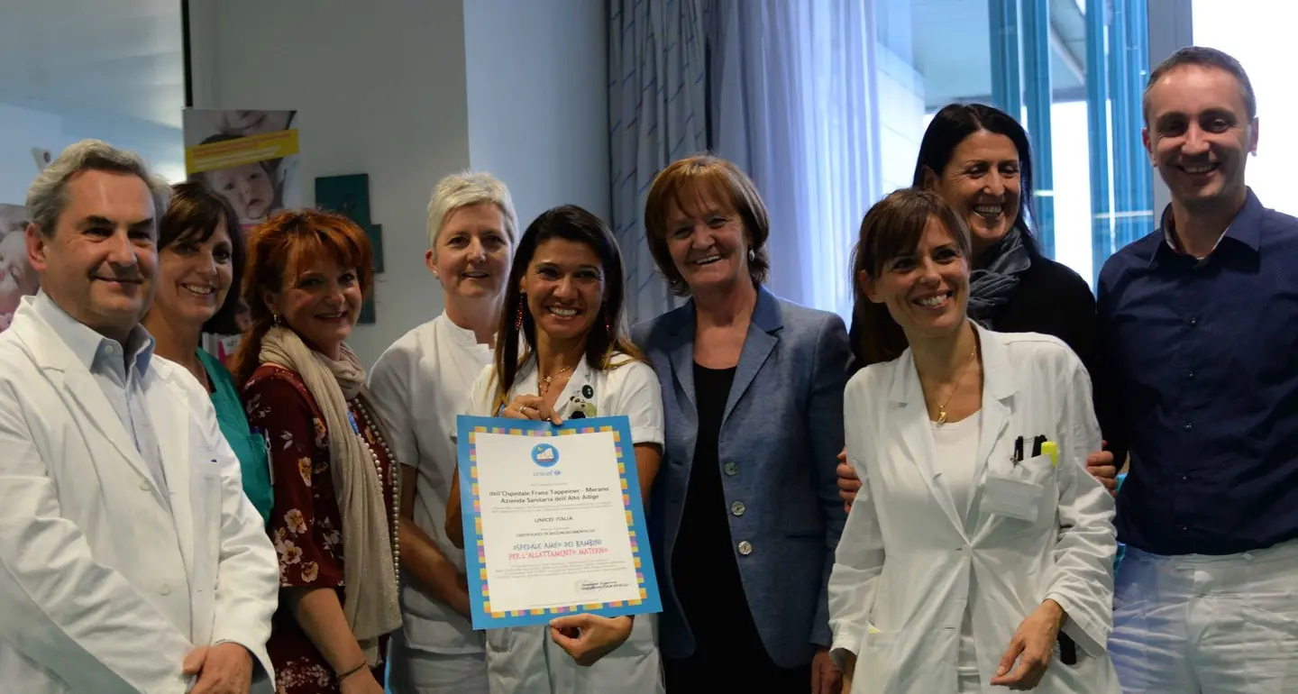 Il Tappeiner un ospedale «a misura di mamma»