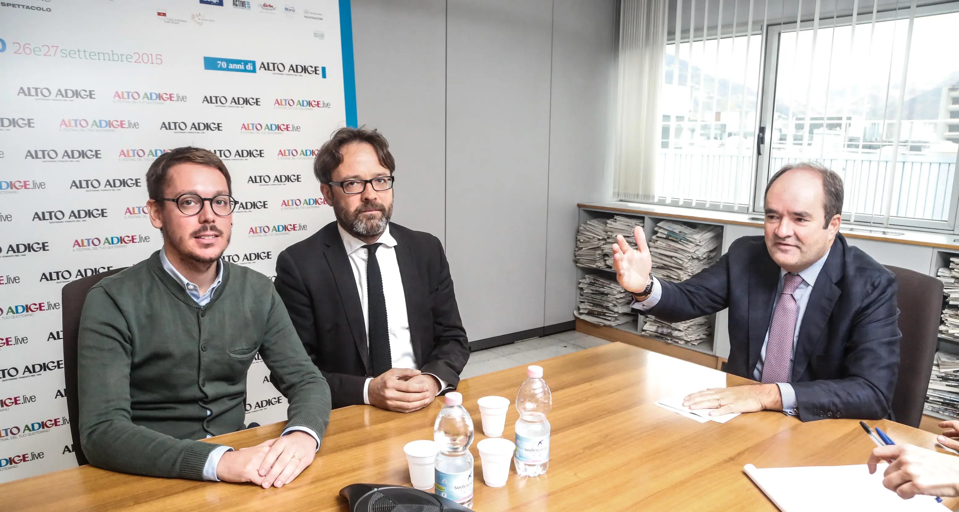 Primarie PD, Huber e Staffler in redazione