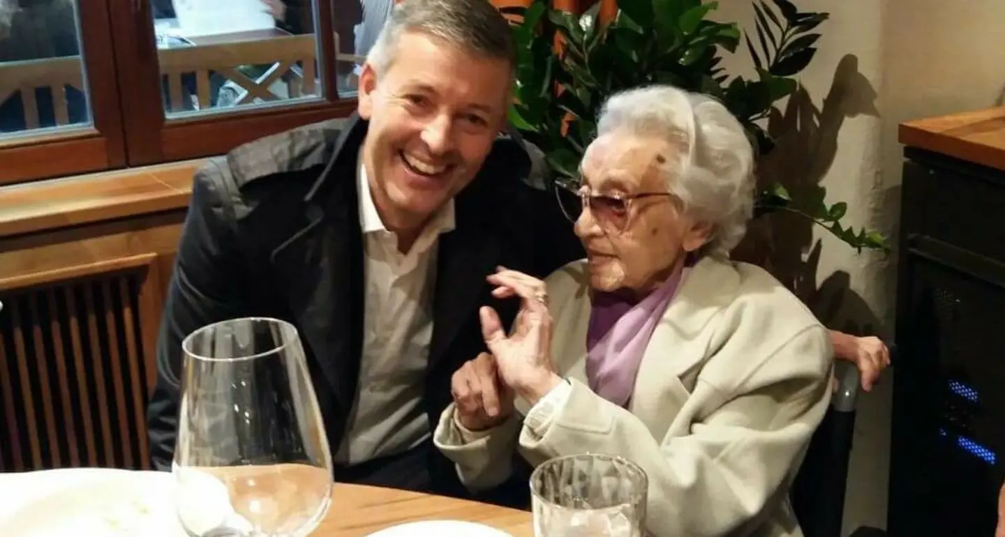 Il sindaco Brunner alla festa dei 100 anni di Maria Cattoi