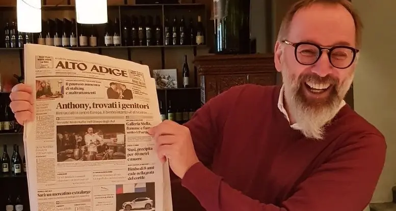 Chef Niederkofler festeggia la terza stella con il nostro giornale