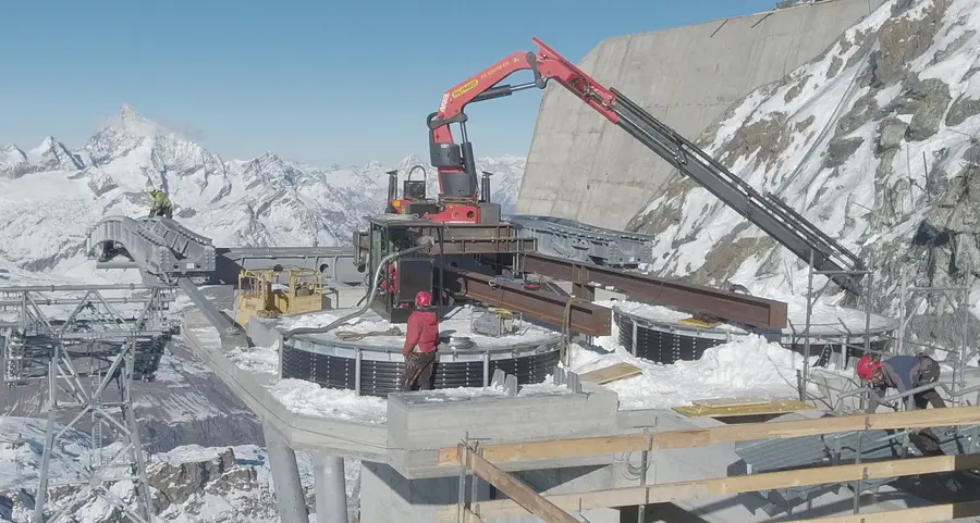 Leitner lavora nel cantiere più alto di tutta Europa
