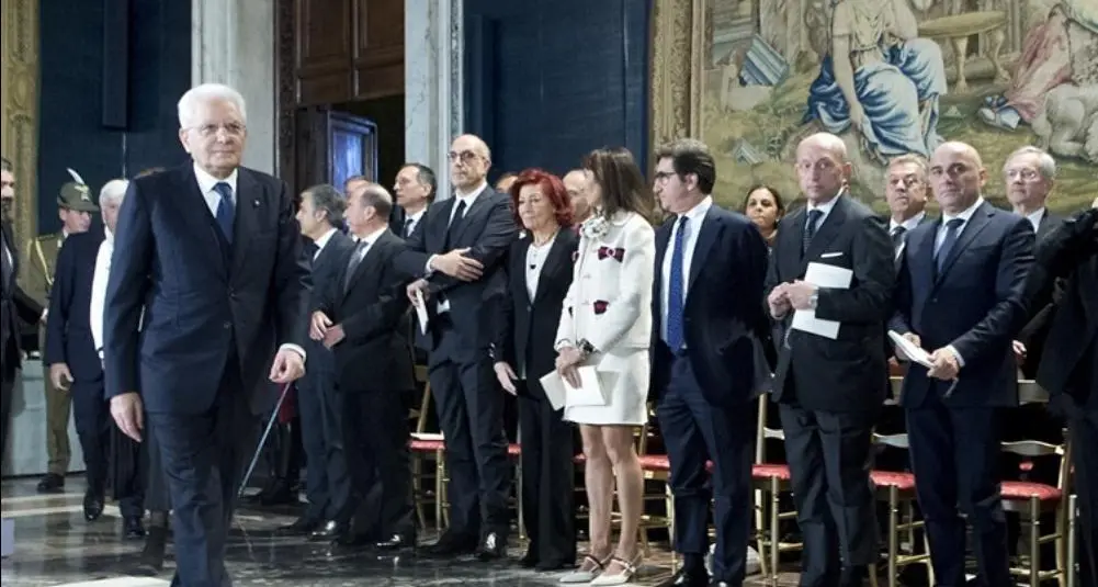Al Quirinale 25 nuovi Cavalieri del lavoro: c'è anche Michl Ebner