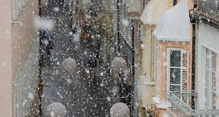 Ondata di freddo, prima neve in città