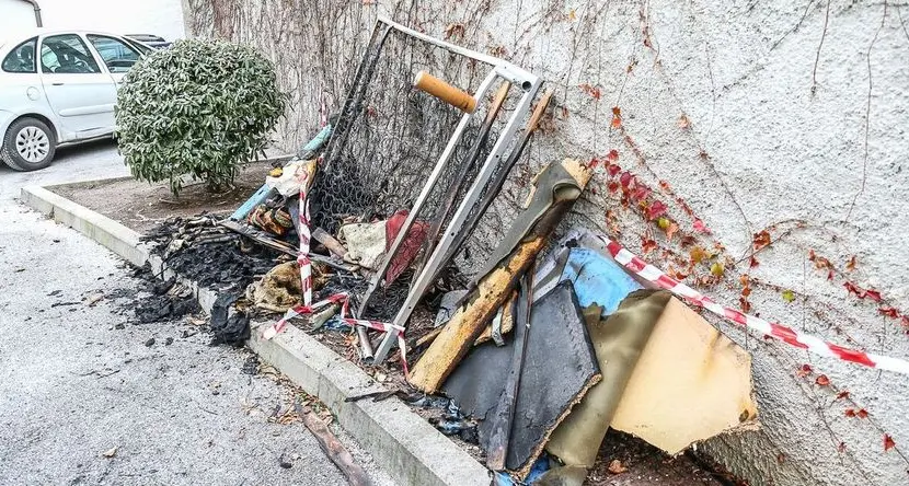 Rogo partito da una candela
