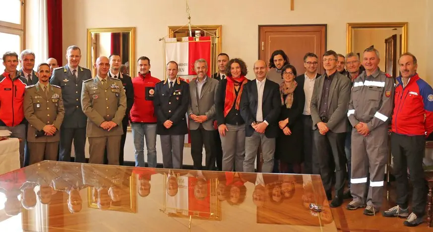Forze dell’ordine ricevute in Comune