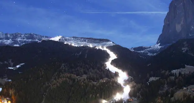 Un sottopassaggio lungo la pista Saslong