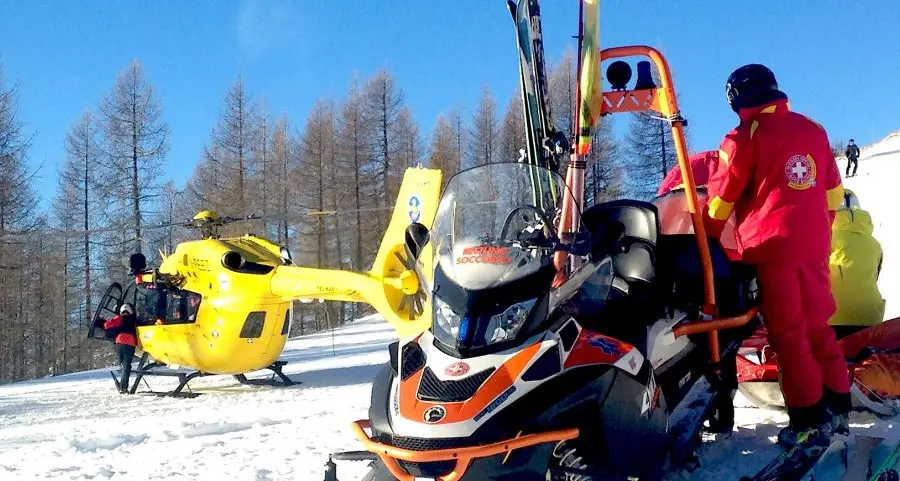 Plan de Corones: 45enne bavarese salvato dal soccorso piste Croce Bianca