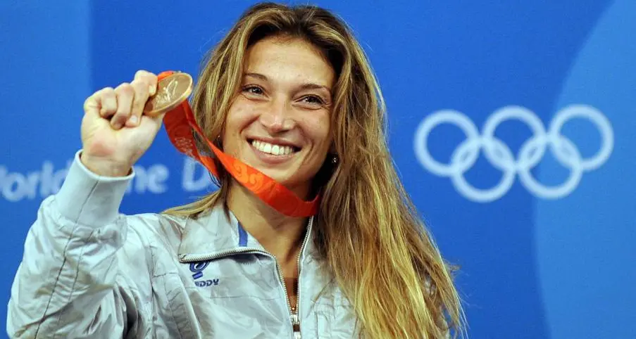 Bolzano. La campionessa di fioretto Granbassi in visita al Galilei