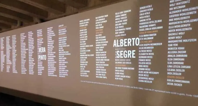 Vittime del lager di via Resia, il muro dei nomi