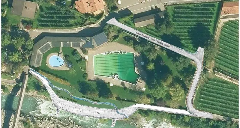 Lagundo, nasce la zona ricreativa in riva all'Adige