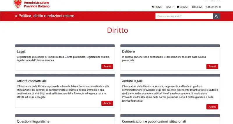 Diritto e relazioni estere, online il nuovo portale web