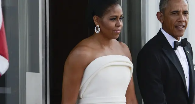 Gli Obama a Washington per ritratto
