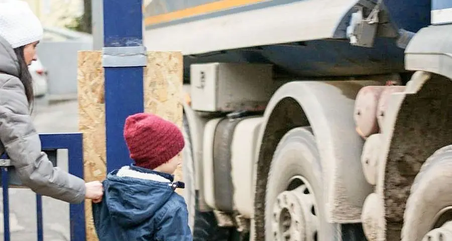 Cantiere Benko, protesta per i camion
