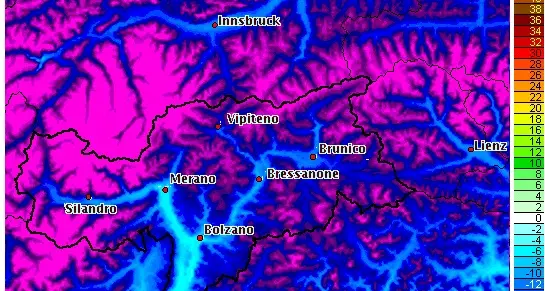 Alto Adige, in montagna un freddo da record
