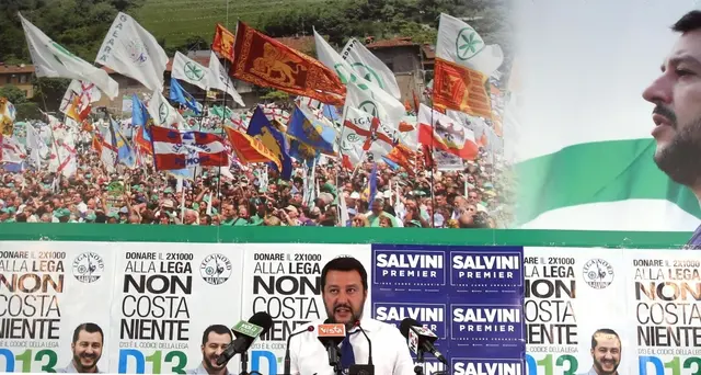 Imbrattata sede Lega Bergamo
