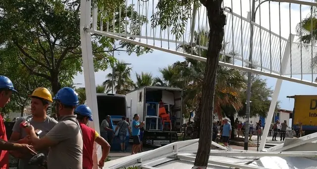 Tromba d'aria a Catanzaro,danni al lido