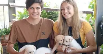 Vacanze da ricordare, trovano e adottano una cucciolata di cani abbandonati