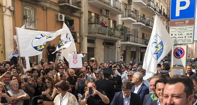 Salvini, a Bari più uomini Forze Ordine