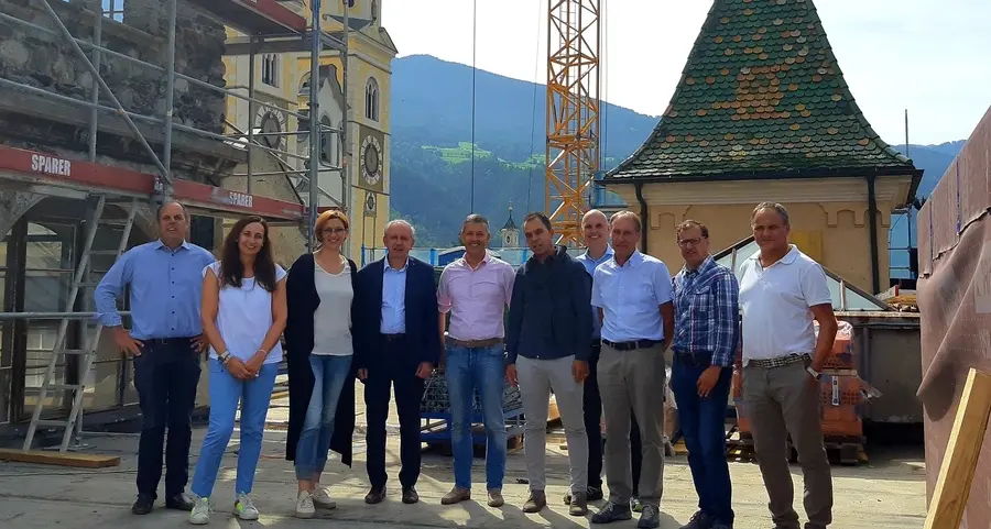 Giunta in sopralluogo al cantiere