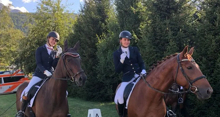 Amazzoni medagliate nel dressage