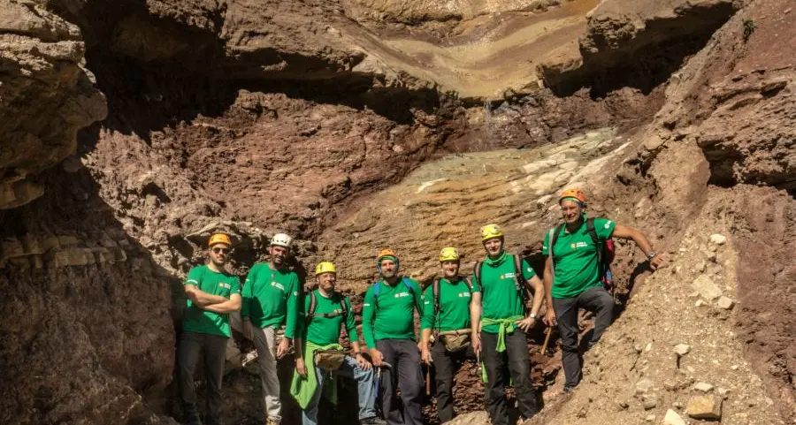 Gli astronauti dell’Esa nel canyon di Aldino