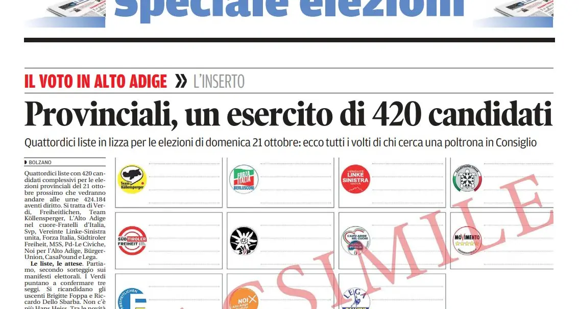 Speciale elezioni, in edicola la guida alle Provinciali 2018