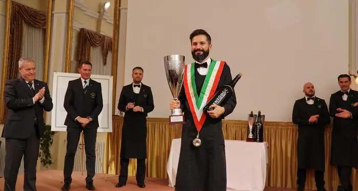 Merano incorona Simone Loguercio come miglior sommelier d'Italia