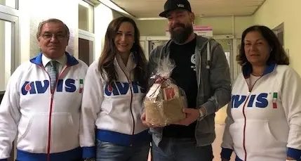 Premiato il centesimo donatore dell’anno