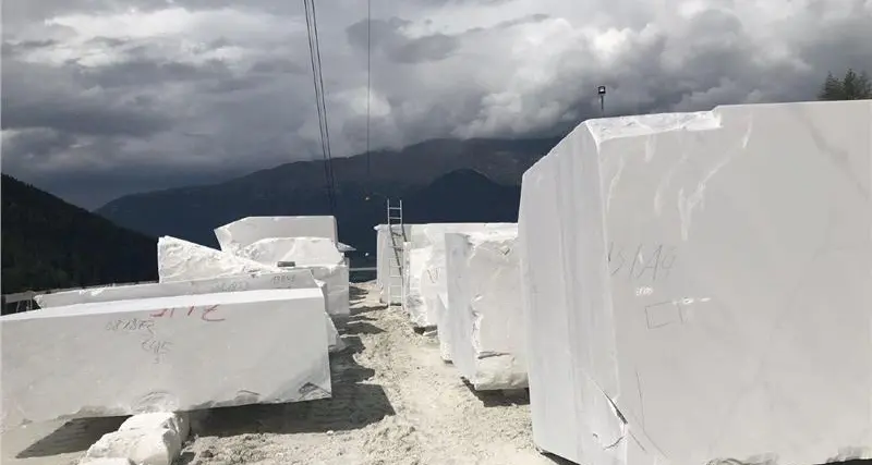Mezzi a idrogeno per trasportare il marmo