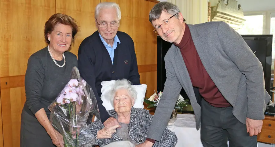 Zenzi Glatt festeggia i 104 anni Fu una pioniera del wellness