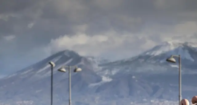 Neve sul Vesuvio e temperature in calo