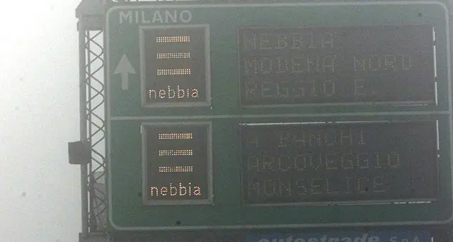 Maxitamponamento per nebbia, chiusa A1