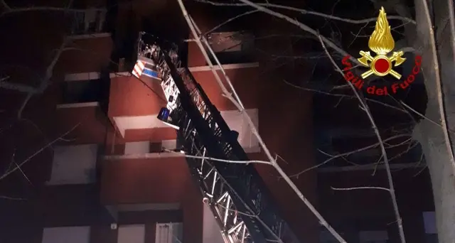 Incendio in struttura per disabili