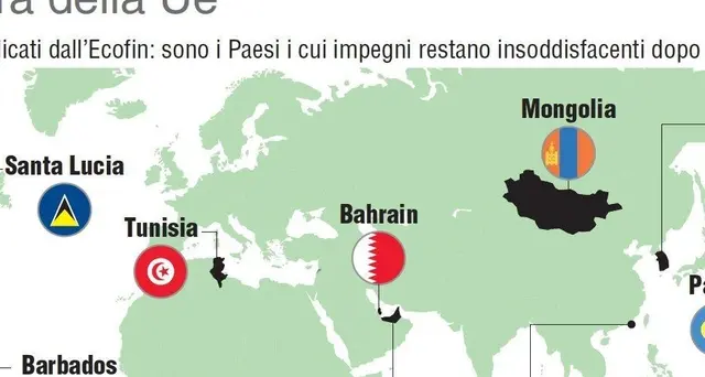 Ok Ecofin a nuova lista nera paradisi