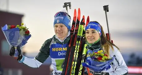 Biathlon, per Wierer e Hofer argento mondiale in staffetta