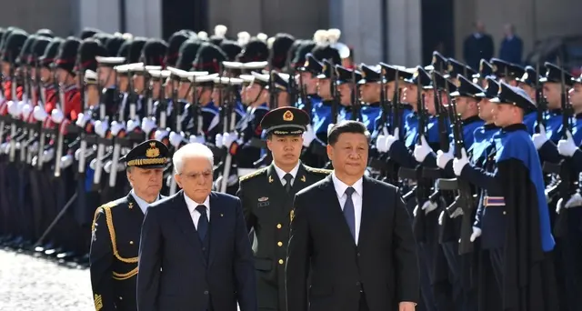 Xi,squisita accoglienza,con Italia amici