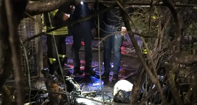 Cadavere carbonizzato,fermati due uomini