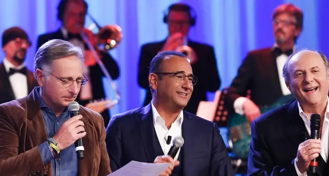 Bonolis-Conti-Scotti al Costanzo Show