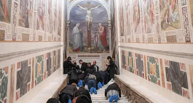 Restaurata la Scala Santa