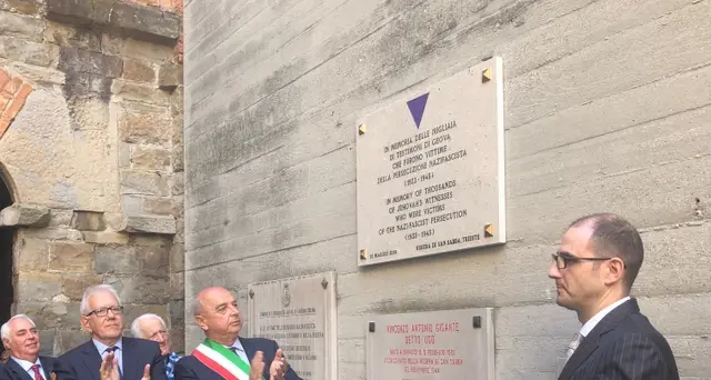 Nazismo: targa ricorda testimoni Geova