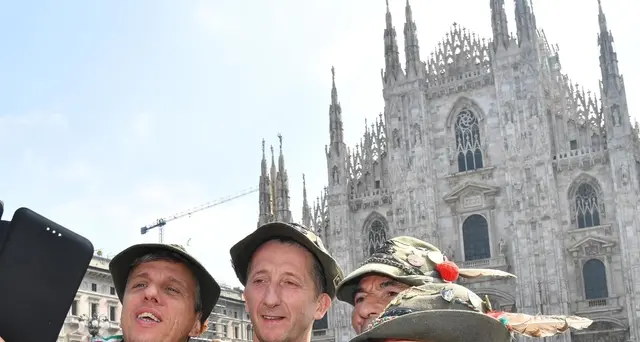 Serata con Penne nere,selfie e Bardolino