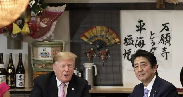 Trump a Tokyo, cena tra coppie con wagyu