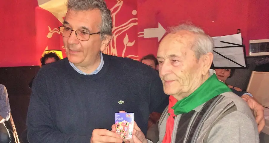 Tessera Anpi al partigiano meranese Bruno Zito